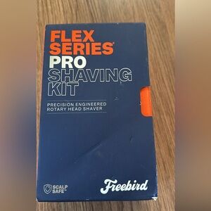 Freebird Flex Series Pro Shaving Kit - Dark Blue and Orange